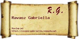 Ravasz Gabriella névjegykártya